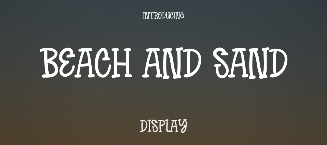 Beach And Sand Font