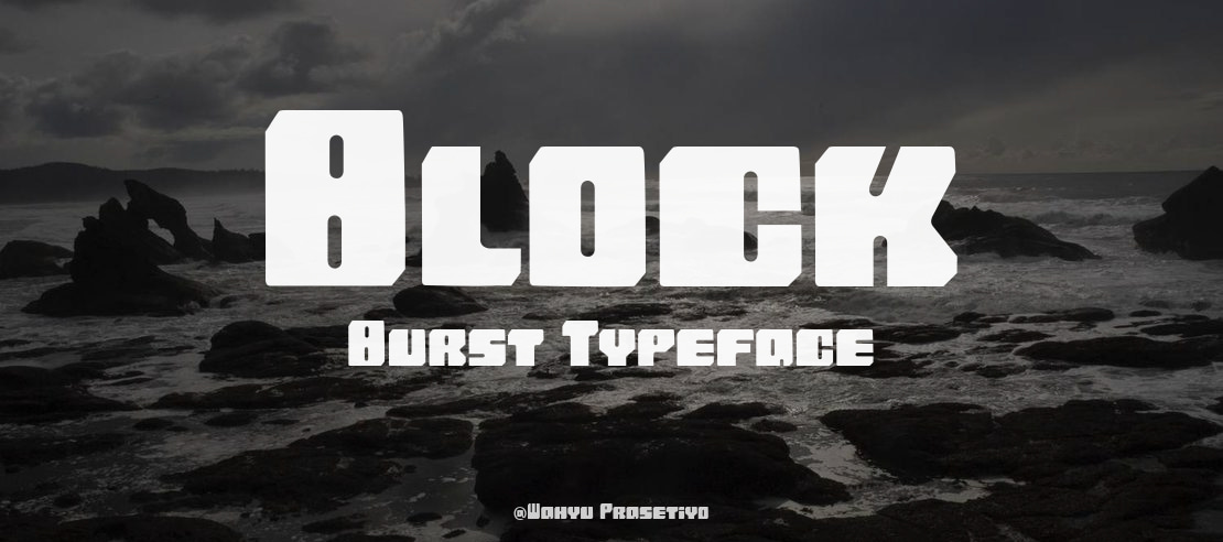 Block Burst Font