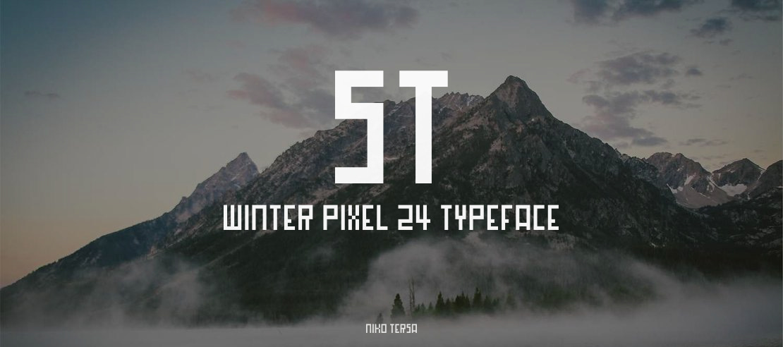 ST Winter Pixel 24 Font