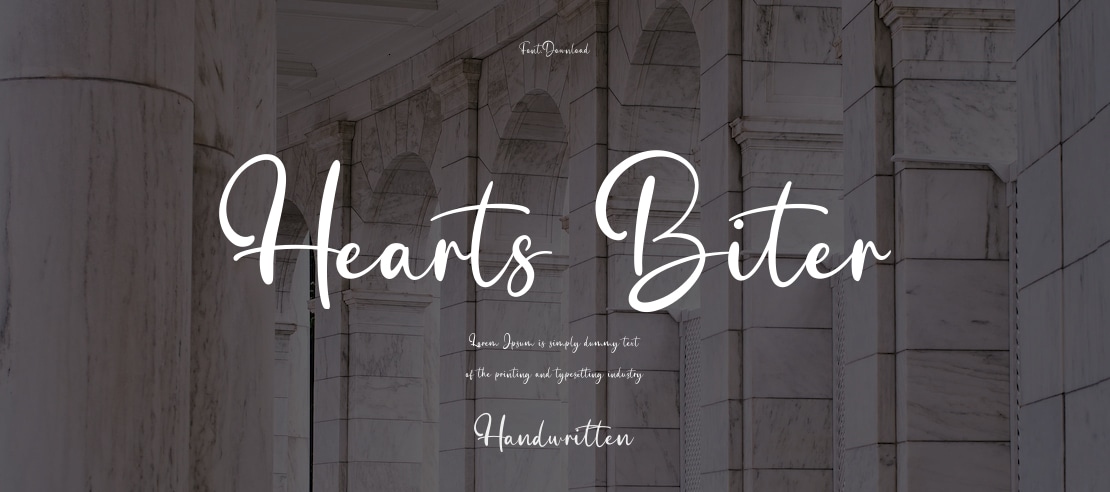 Hearts Biter Font