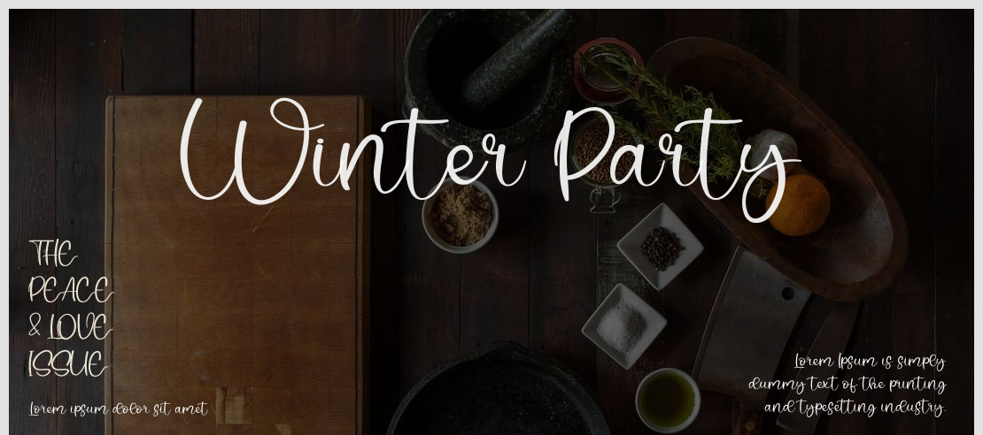 Winter Party Font