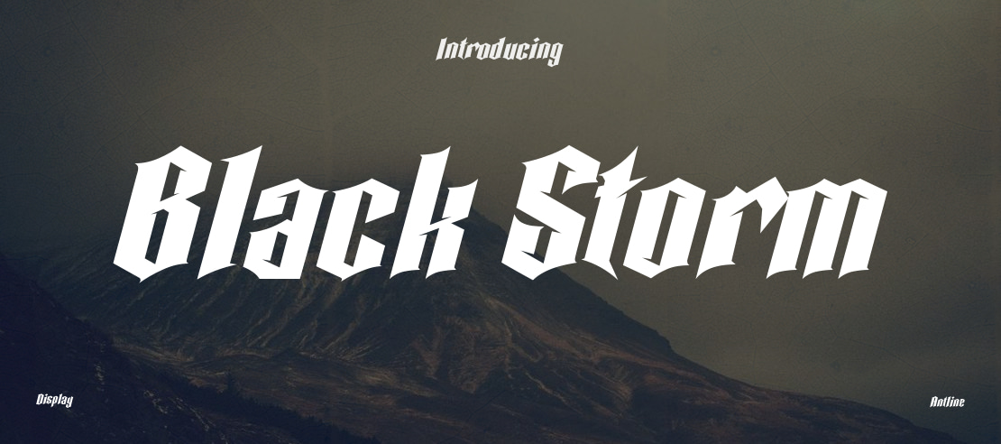 Black Storm Font