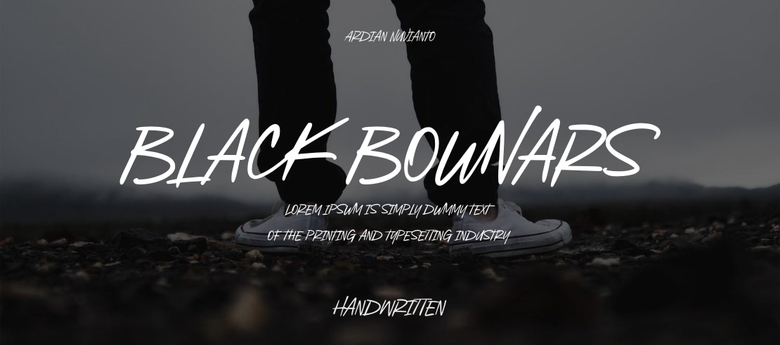 Black Bounars Font