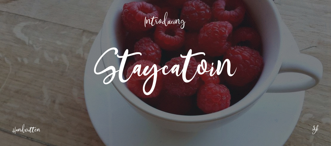 Staycatoin Font