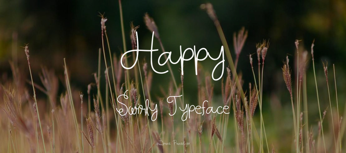 Happy Swirly Font