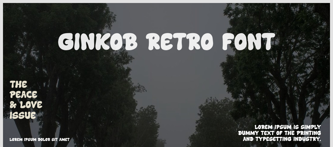 Ginkob Retro Font