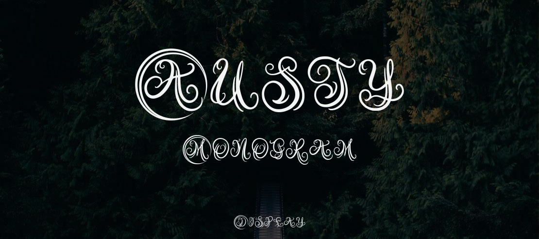 Austy Monogram Font