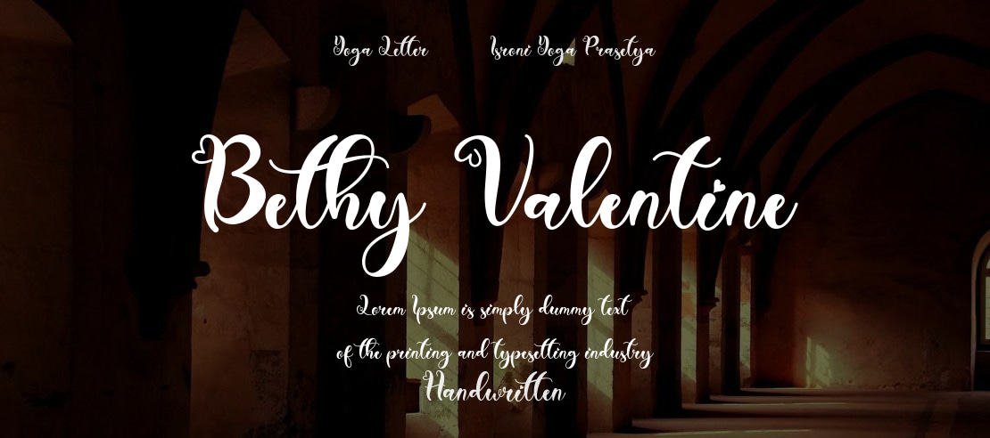 Bethy Valentine Font
