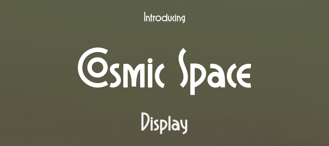 Cosmic Space Font