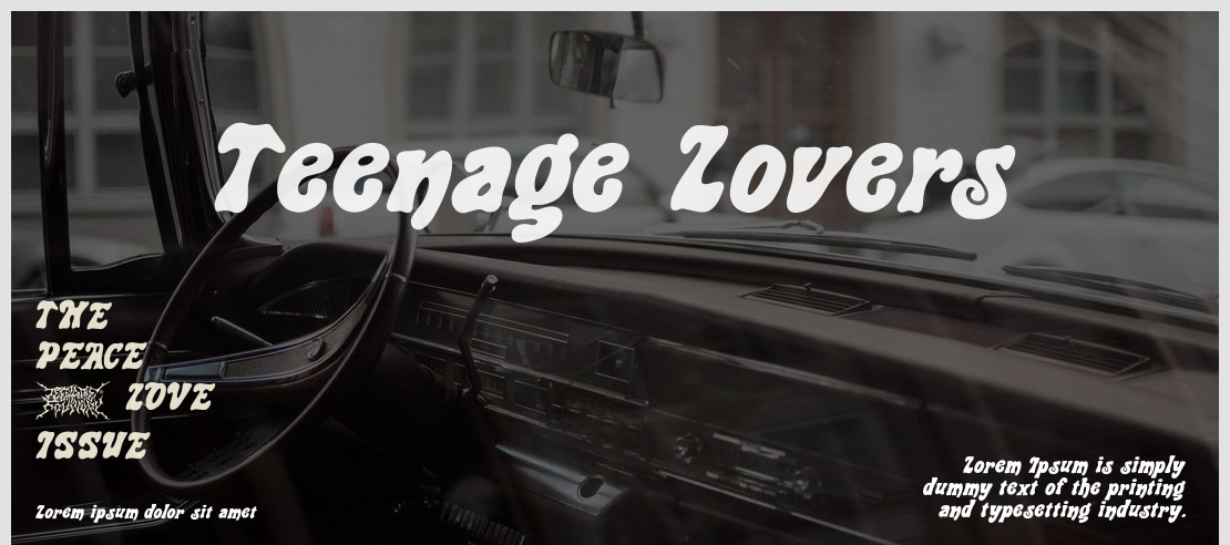 Teenage Lovers Font