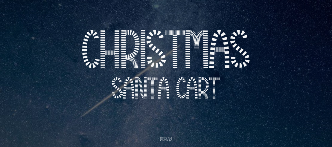 Christmas Santa Cart Font