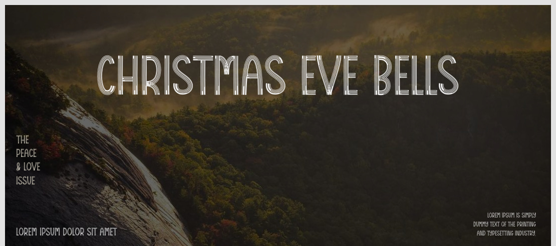 Christmas Eve Bells Font
