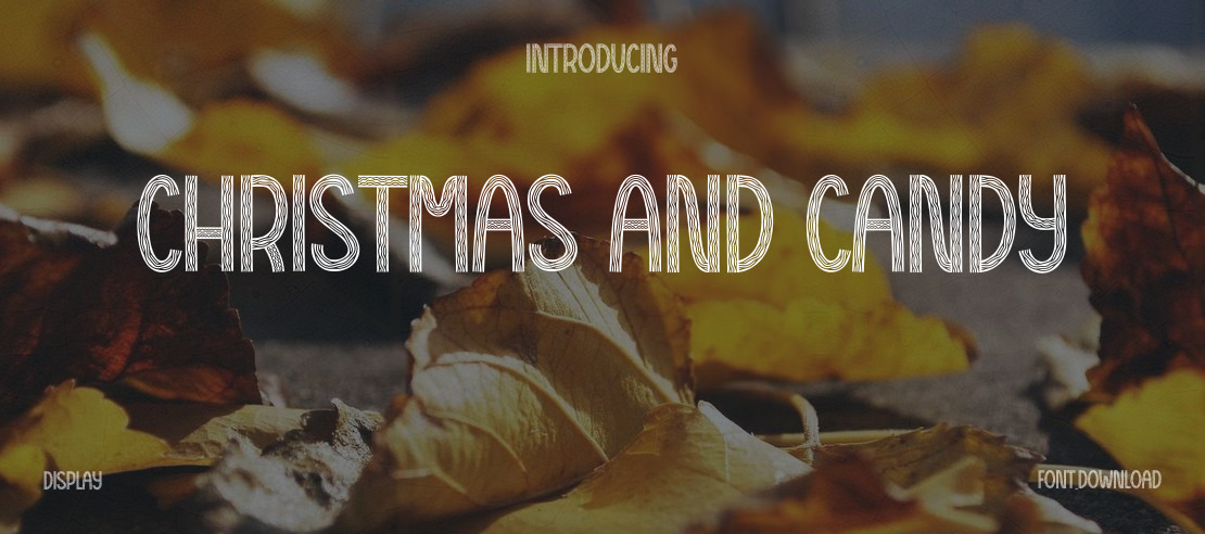 Christmas And Candy Font