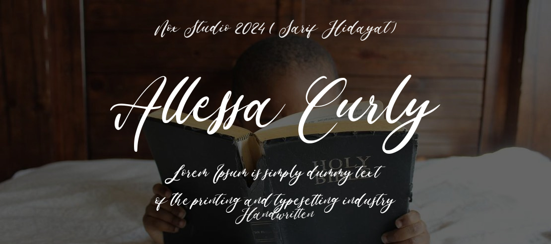 Allessa Curly Font