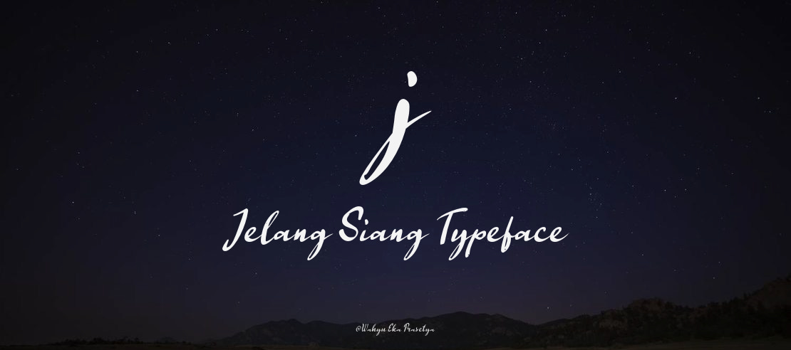 j Jelang Siang Font