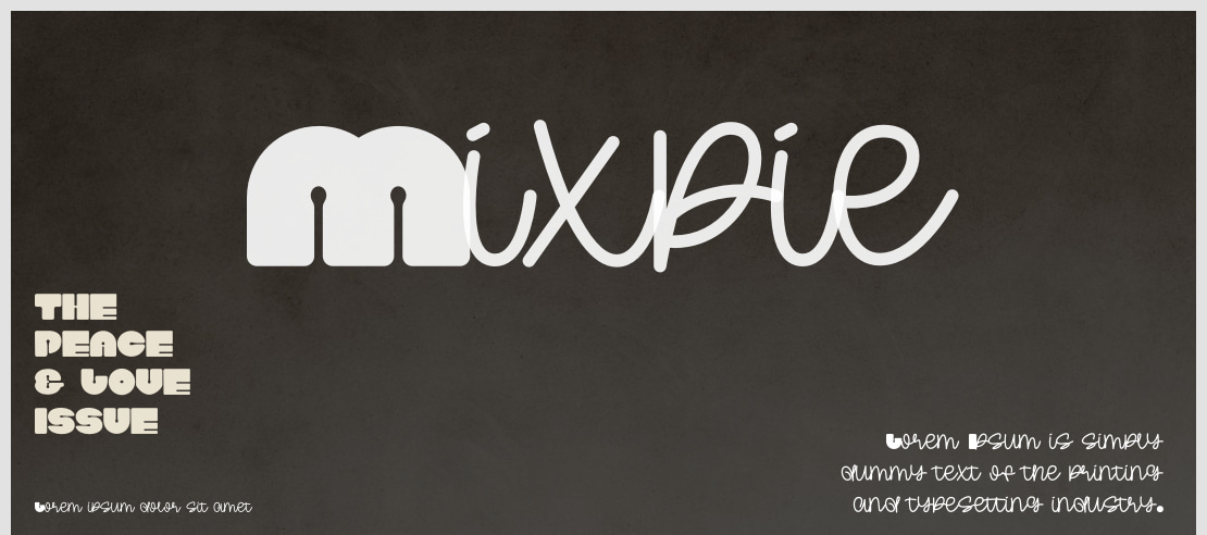 Mixpie Font