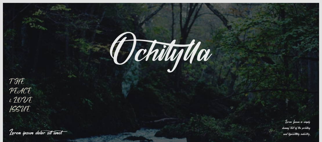 Ochitylla Font