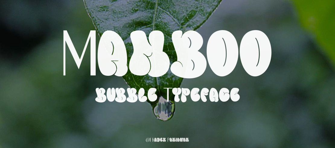 Mamboo bubble Font