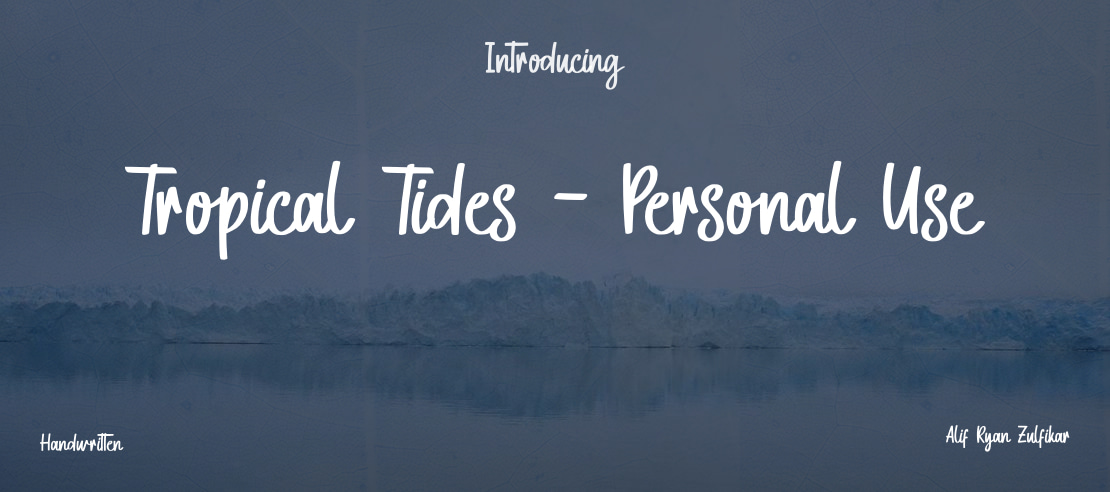 Tropical Tides - Personal Use Font