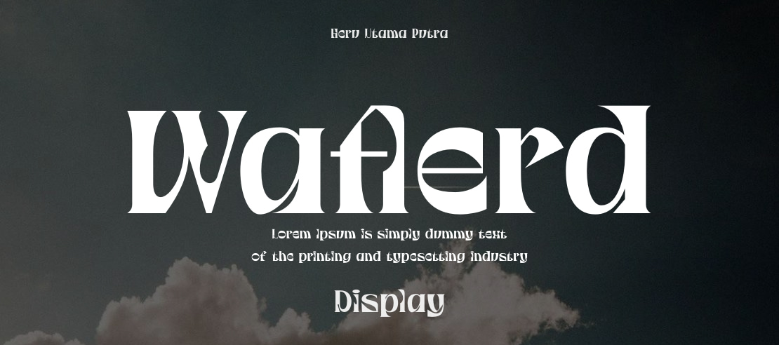 Waflerd Font