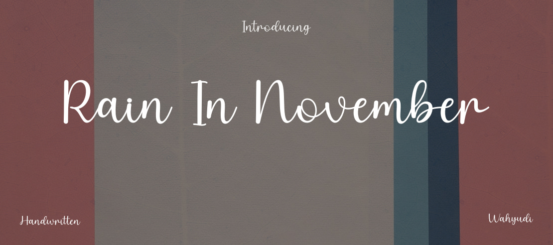 Rain In November Font