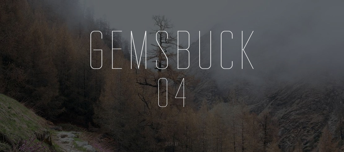 Gemsbuck 04 Font