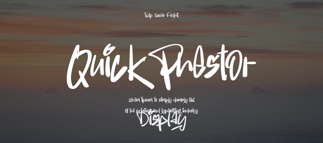 Quick Phestor Font