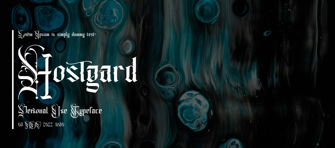 Hostgard Personal Use Font