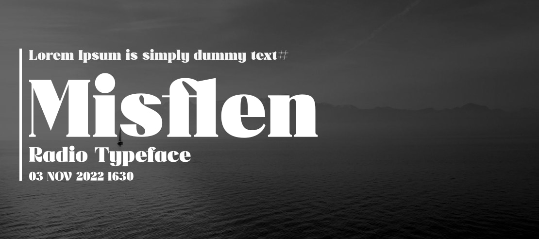 Misflen Radio Font