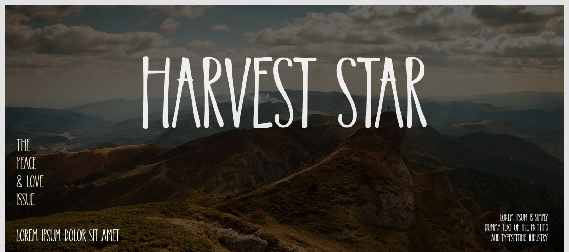 Harvest Star Font