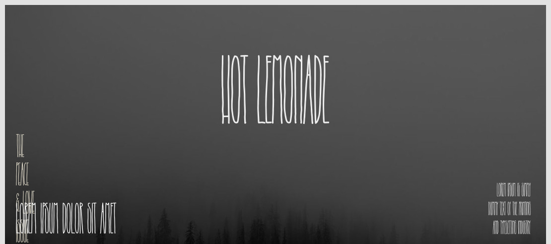 Hot Lemonade Font