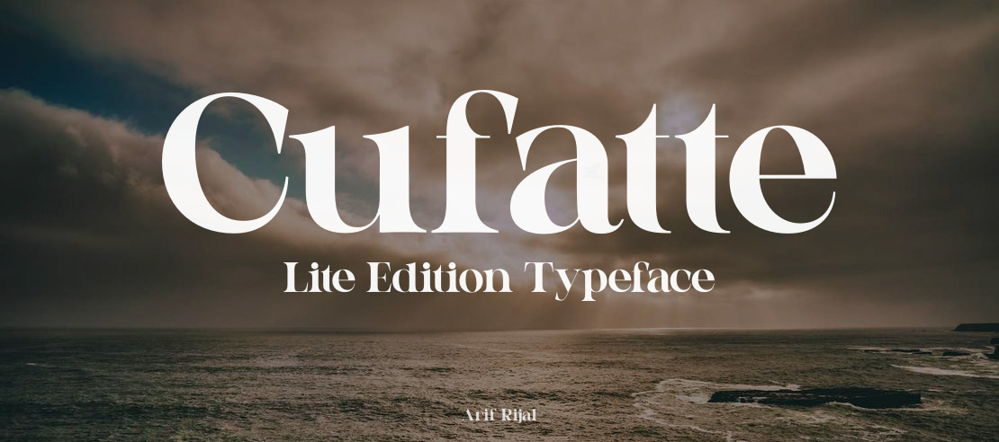 Cufatte Lite Edition Font