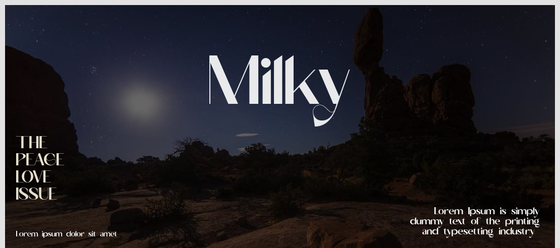 Milky Font