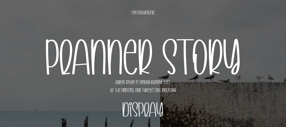 Planner Story Font