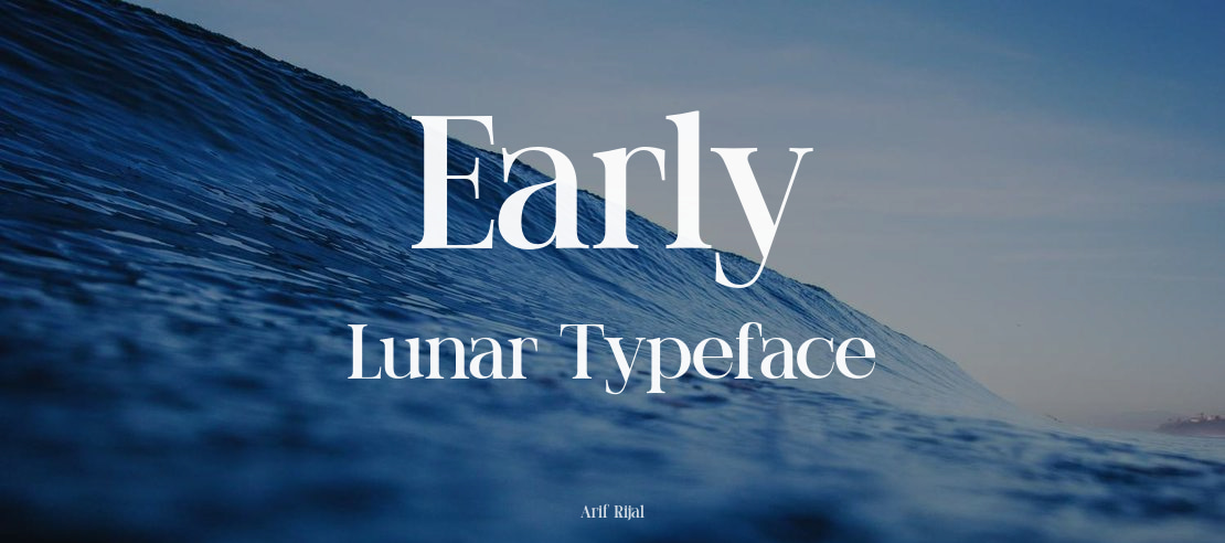 Early Lunar Font Family