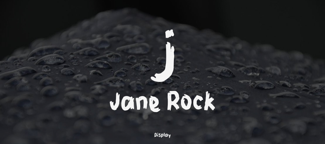 j Jane Rock Font