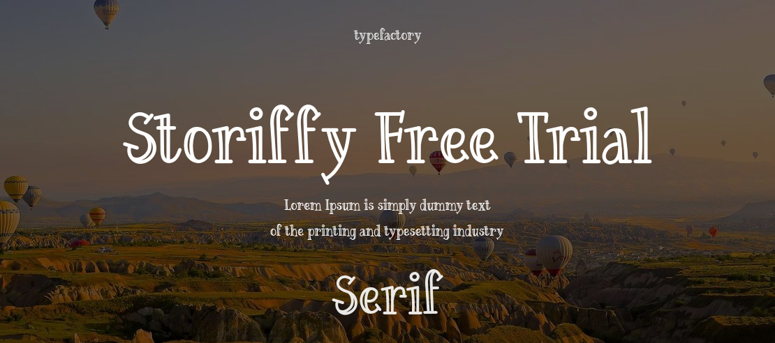 Storiffy Free Trial Font