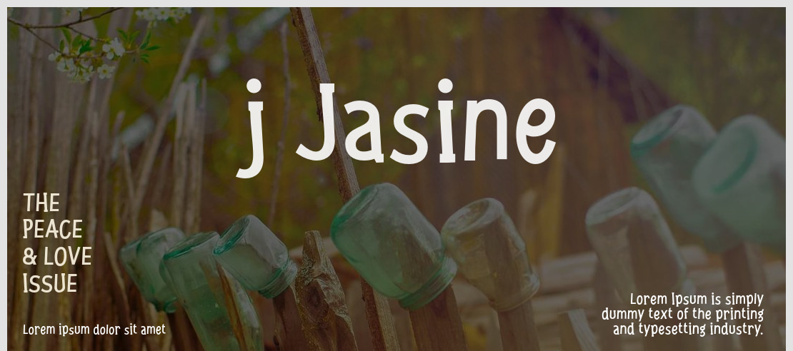 j Jasine Font