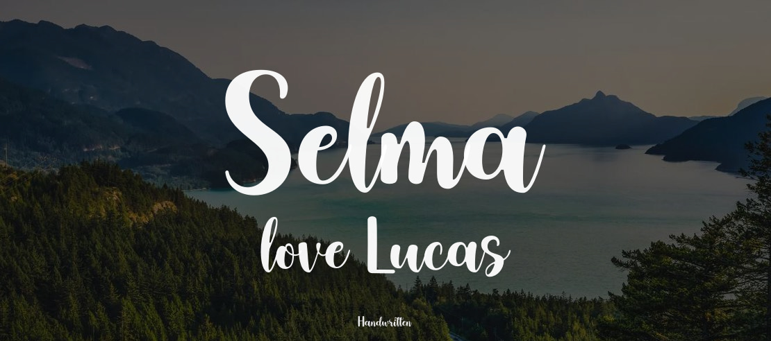 Selma love Lucas Font