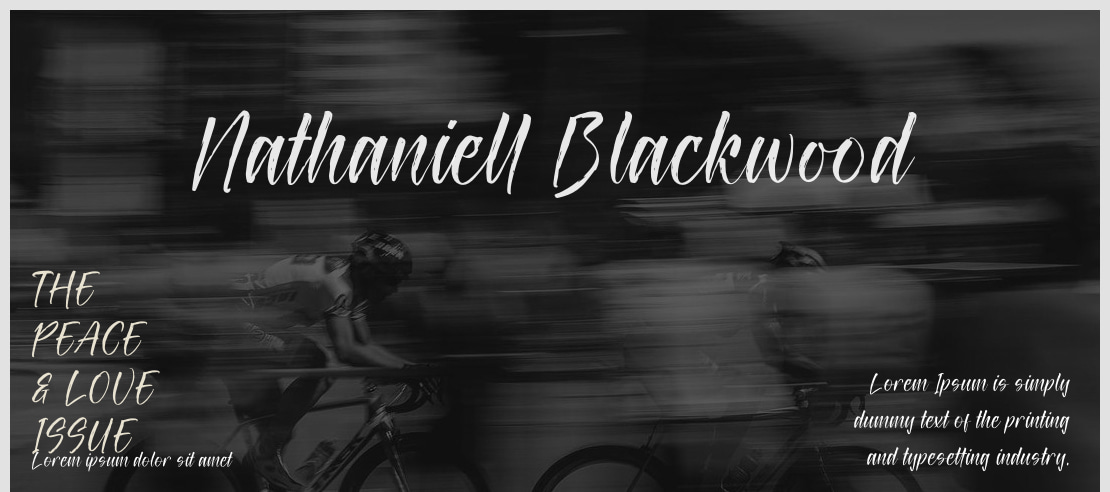 Nathaniell Blackwood Font