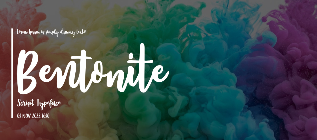 Bentonite Script Font