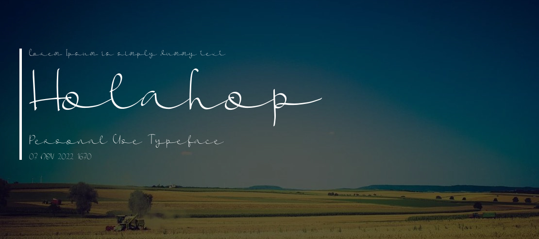 Holahop Personal Use Font