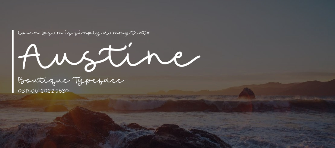 Austine Boutique Font