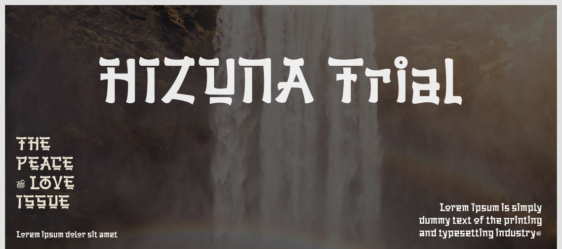 HIZUNA Trial Font