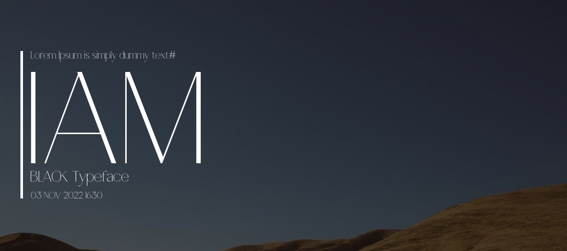 IAM BLACK Font