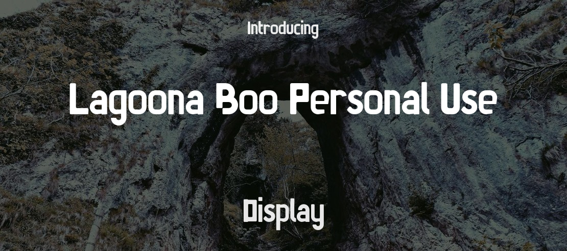 Lagoona Boo Personal Use Font