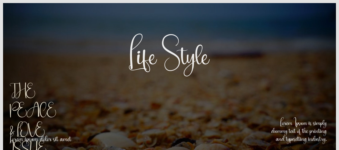 Life Style Font