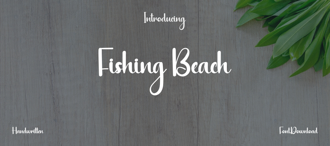 Fishing Beach Font