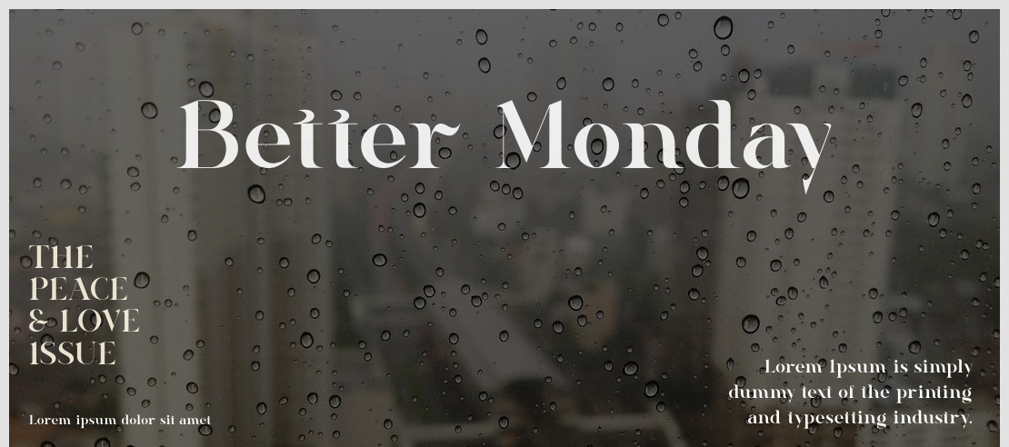 Better Monday Font