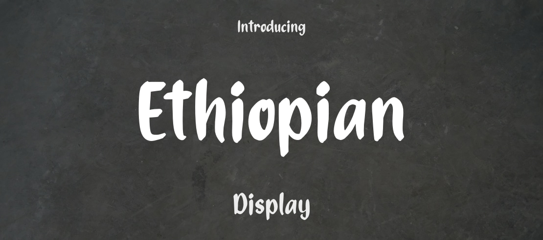 Ethiopian Font